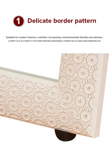 Sunflower Design Full-Length Standing Mirror (H147 x W37)cm – Pink