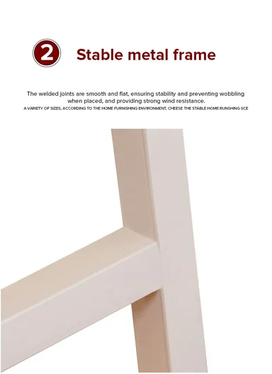 Sunflower Design Full-Length Standing Mirror (H147 x W37)cm – Black