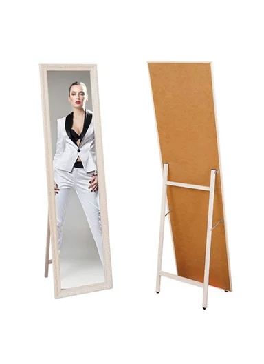 Sunflower Design Full-Length Standing Mirror (H147 x W37)cm – Black