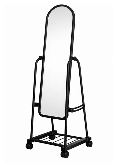 Full-Length Standing Mirror With Adjustable Angle (W32 x D32 x H160)cm 21-A-32 - Black 
