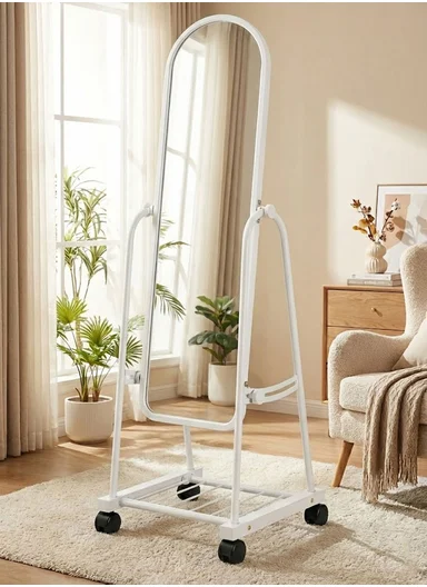 Full-Length Standing Mirror With Adjustable Angle (W32 x D32 x H160)cm 21-A-32 - White