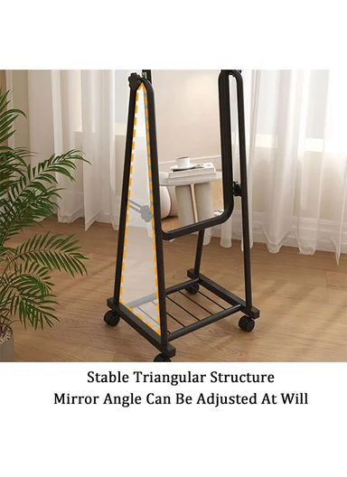 Full-Length Standing Mirror With Adjustable Angle (W32 x D32 x H160)cm 21-A-32 - White