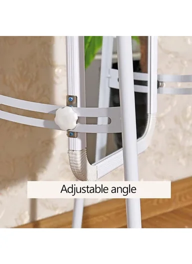 Full-Length Standing Mirror With Adjustable Angle (W36 x D36 x H160)cm 21-A-36 - White