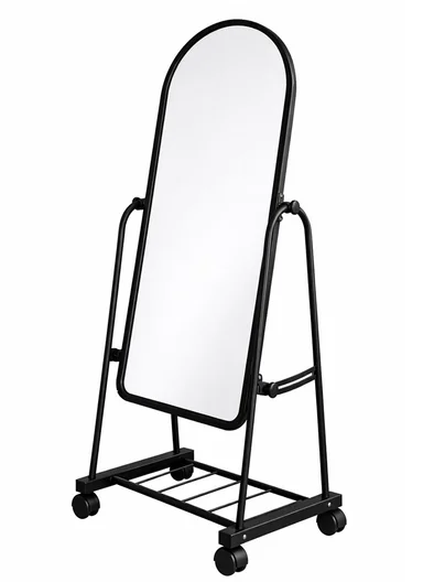 Full-Length Standing Mirror With Adjustable Angle (W45 x D45 x H160)cm 21-A-45 - Black