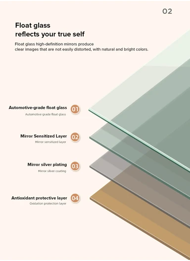 Wave Shape Full-Length Floor Mirror With Velvet Frame (H160 x W45)cm -Pink