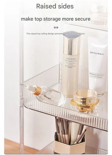 4-Tiers Rolling Storage Rack With Lockable Wheels (W30 x D20 x H88)cm 43-282