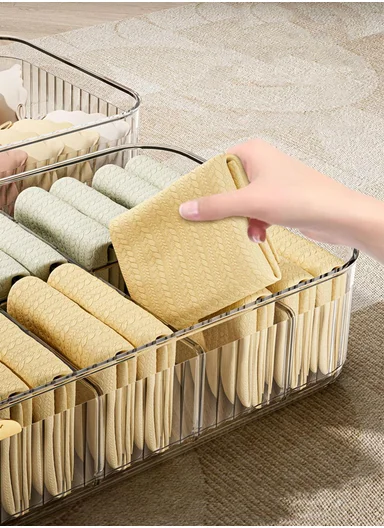 15 Compartments Organizer Storage Box With Lid (W35 × D24 × H8)cm 316-2235 - Dark Olive