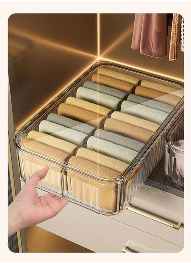 15 Compartments Organizer Storage Box With Lid (W35 × D24 × H8)cm 316-2235 - Dark Olive