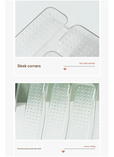 6 Compartments Kitchen Cutlery Organizer With Gold Edges (W38 x D31.5 x H4.5)cm 