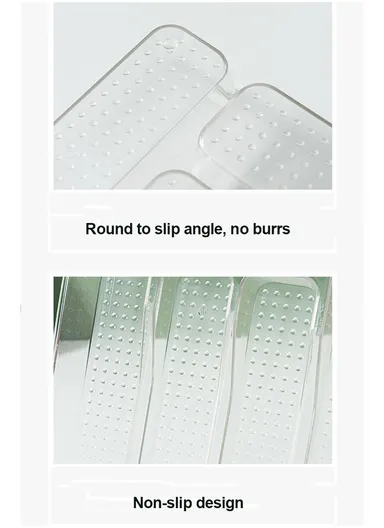 4 Compartments Kitchen Cutlery Organizer (W33 x D18 x H4.5)cm - Transparent