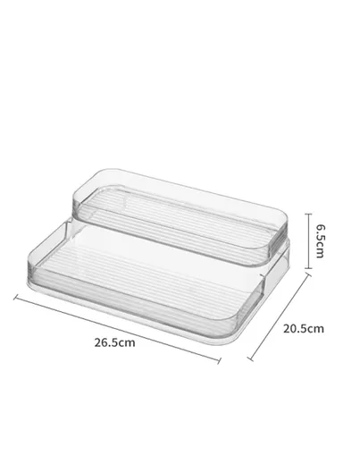2 Tiers Acrylic Multipurpose Storage Organizer (W26.5 x D20 x H6.5)cm