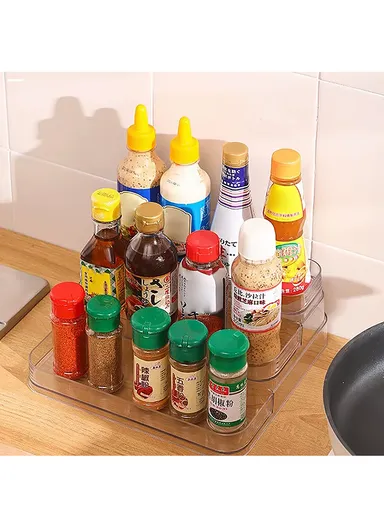 2 Tiers Acrylic Multipurpose Storage Organizer (W26.5 x D20 x H6.5)cm