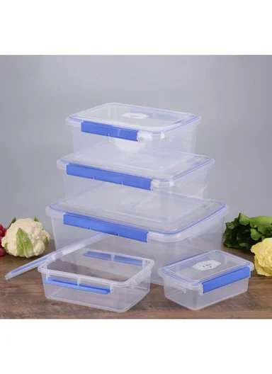 9L Airtight Plastic Storage Container with Leak-Proof Lid (L37 x W26 x H13)cm