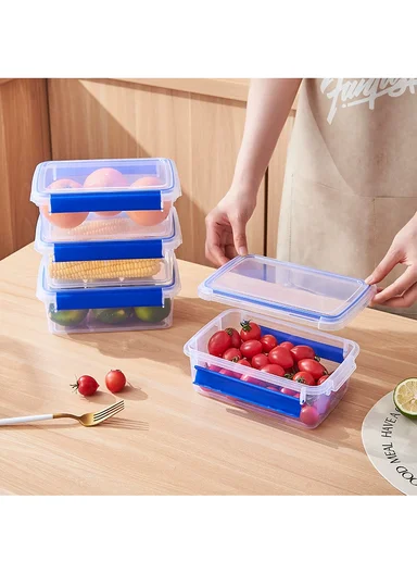 5L Airtight Plastic Storage Container with Leak-Proof Lid (L31 x W22 x H11) cm