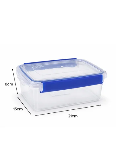 1.5L Airtight Plastic Storage Container with Leak-Proof Lid (L21 x W15 x H8)cm