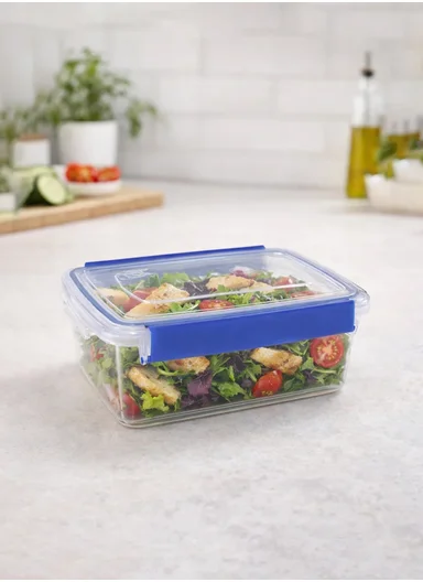 1.5L Airtight Plastic Storage Container with Leak-Proof Lid (L21 x W15 x H8)cm