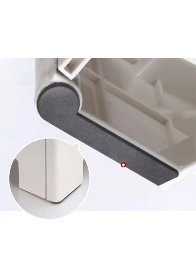 Lightweight Foldable Plastic Stool With Stable Base 693-XMD-021 (W29 × D23 × H27)cm – Grey