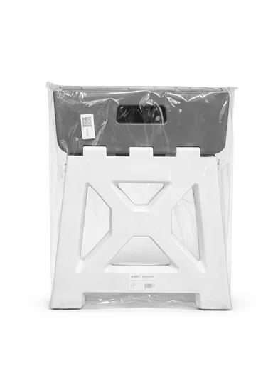 Lightweight Foldable Plastic Stool With Carry Handle 693-XMD-022 (W31 × D23 × H33)cm – Brown