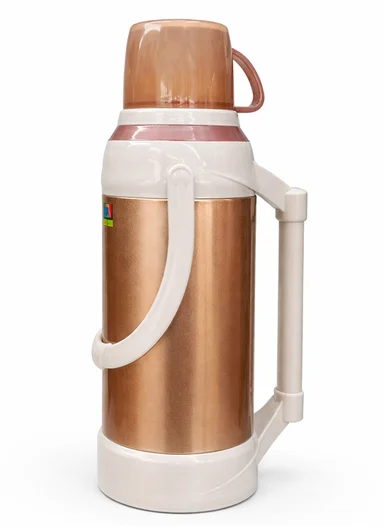 2.0L Stainless Steel Vacuum Flask with Built-In Drinking Cup Lid (D14 x H38)cm – Gold