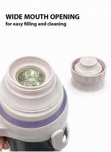 2.0L Stainless Steel Vacuum Flask with Built-In Drinking Cup Lid (D14 x H38)cm – Gold