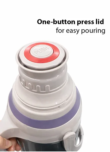 2.0L Stainless Steel Vacuum Flask with Built-In Drinking Cup Lid (D14 x H38)cm – Gold