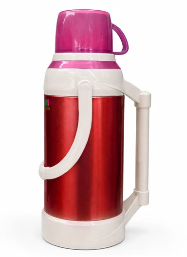 2.0L Stainless Steel Vacuum Flask with Built-In Drinking Cup Lid (D14 x H40)cm – Red