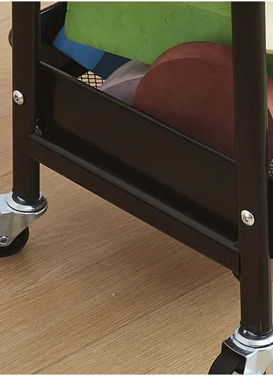 3-Tiers Rolling Storage Organizer With Lockable Wheels 954-A (W38 x D28 x H76)cm - Black