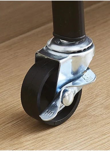 3-Tiers Rolling Storage Organizer With Lockable Wheels 954-A (W38 x D28 x H76)cm - Black