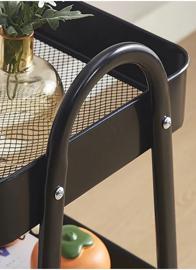 3-Tiers Rolling Storage Organizer With Lockable Wheels 954-A (W38 x D28 x H76)cm - White