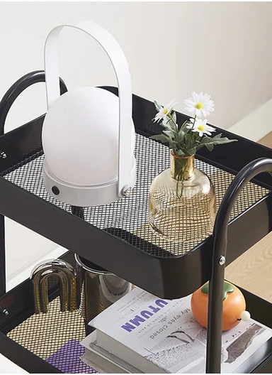 3-Tiers Rolling Storage Organizer With Lockable Wheels 954-A (W38 x D28 x H76)cm - White