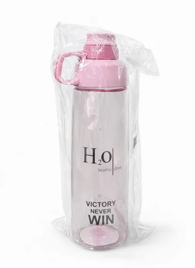 770ml Plastic Drinking Bottle With Handle &amp; Leak-Proof Lid A-206 (D7 x H25)cm – Black