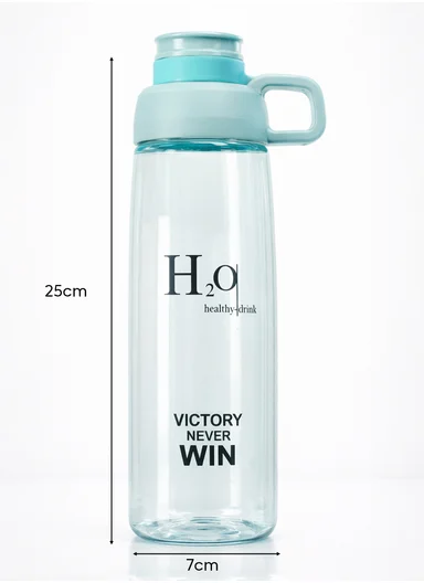 770ml Plastic Drinking Bottle With Handle &amp; Leak-Proof Lid A-206 (D7 x H25)cm – Blue 