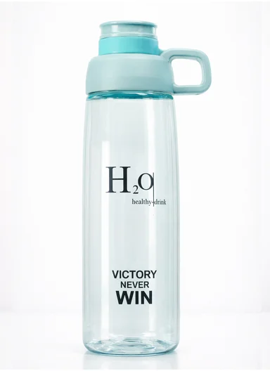 770ml Plastic Drinking Bottle With Handle &amp; Leak-Proof Lid A-206 (D7 x H25)cm – Blue 