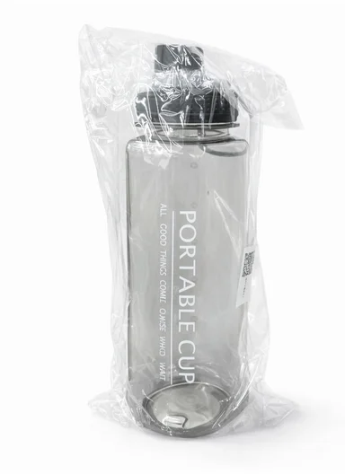 1050ml Plastic Drinking Bottle With Handle &amp; Leak-Proof Lid A-217 (D7 x H25)cm – Blue