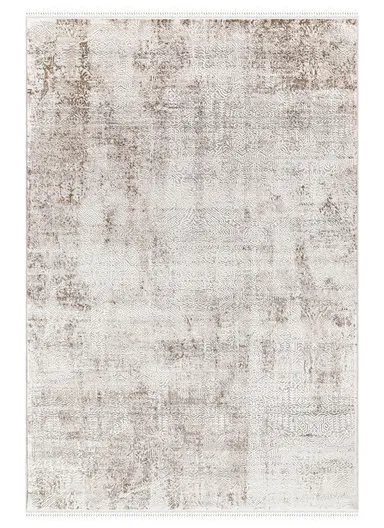 160x230cm Beige Soft Textured Machine-Woven Carpet Nazende NZ010
