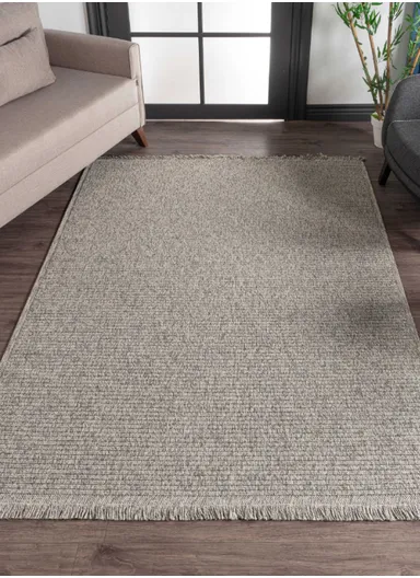 80x300cm Grey Fluff Dust-Resistant Machine-Woven Rug Bravvo BR006