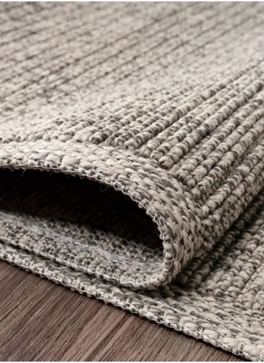 80x300cm Grey Fluff Dust-Resistant Machine-Woven Rug Bravvo BR006