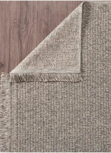 200x290cm Grey Fluff Dust-Resistant Machine-Woven Rug Bravvo BR006