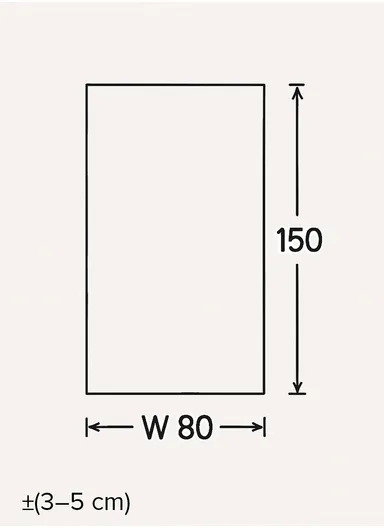 80x150cm Textured Woven Dust-Resistant Rug in Natural Brown Bravvo BR004