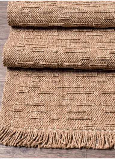 160x230cm Rustic Style Woven Dust-Resistant Brown Rug Bravvo BR002