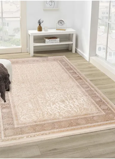 240x340cm Beige Long-Lasting Soft Textured Carpet Gallery 1163