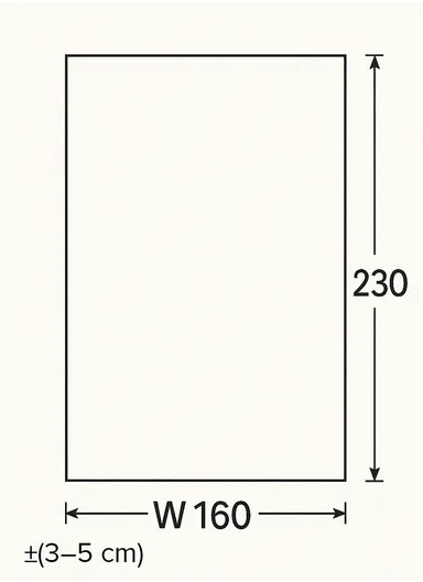 160x230cm Beige Long-Lasting Soft Textured Machine-Made Carpet Nar A0240