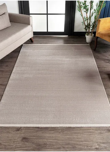 200x290cm Beige Long-Lasting Soft Textured Machine-Made Carpet Nar A0240