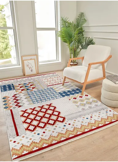 120x180cm Contemporary Multicolored Geometric Living Room Carpet Colorium CO004