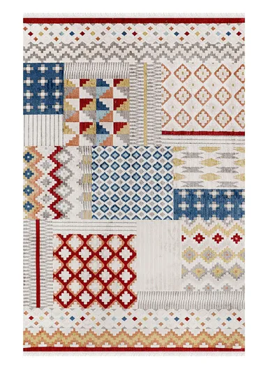 160x230cm Contemporary Multicolored Geometric Living Room Carpet Colorium CO004