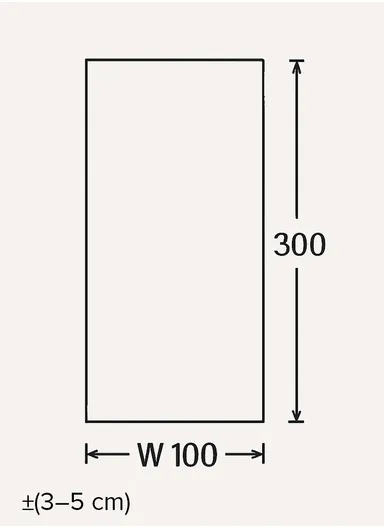 100x300cm Premium Polypropylene Carpet Machine-Woven with Cotton Backing &amp; Polyester Accents Natura 9962