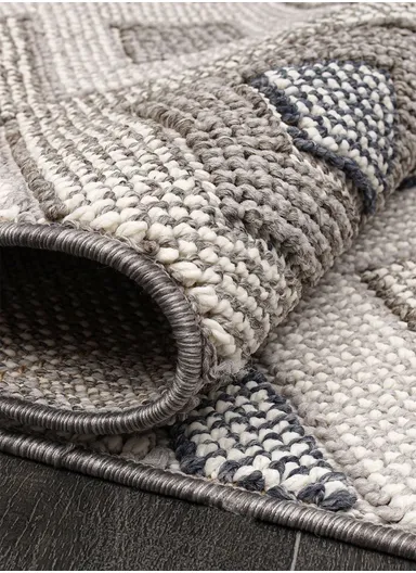 160x230cm Premium Polypropylene Carpet Machine-Woven with Cotton Backing &amp; Polyester Accents Natura 9962