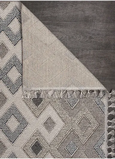 160x230cm Premium Polypropylene Carpet Machine-Woven with Cotton Backing &amp; Polyester Accents Natura 9962