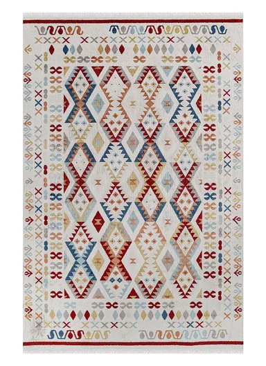 80x300cm Contemporary Multicolored Geometric Dust-Proof Carpet Colorium CO001