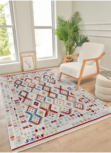 160x230cm Contemporary Multicolored Geometric Dust-Proof Carpet Colorium CO001